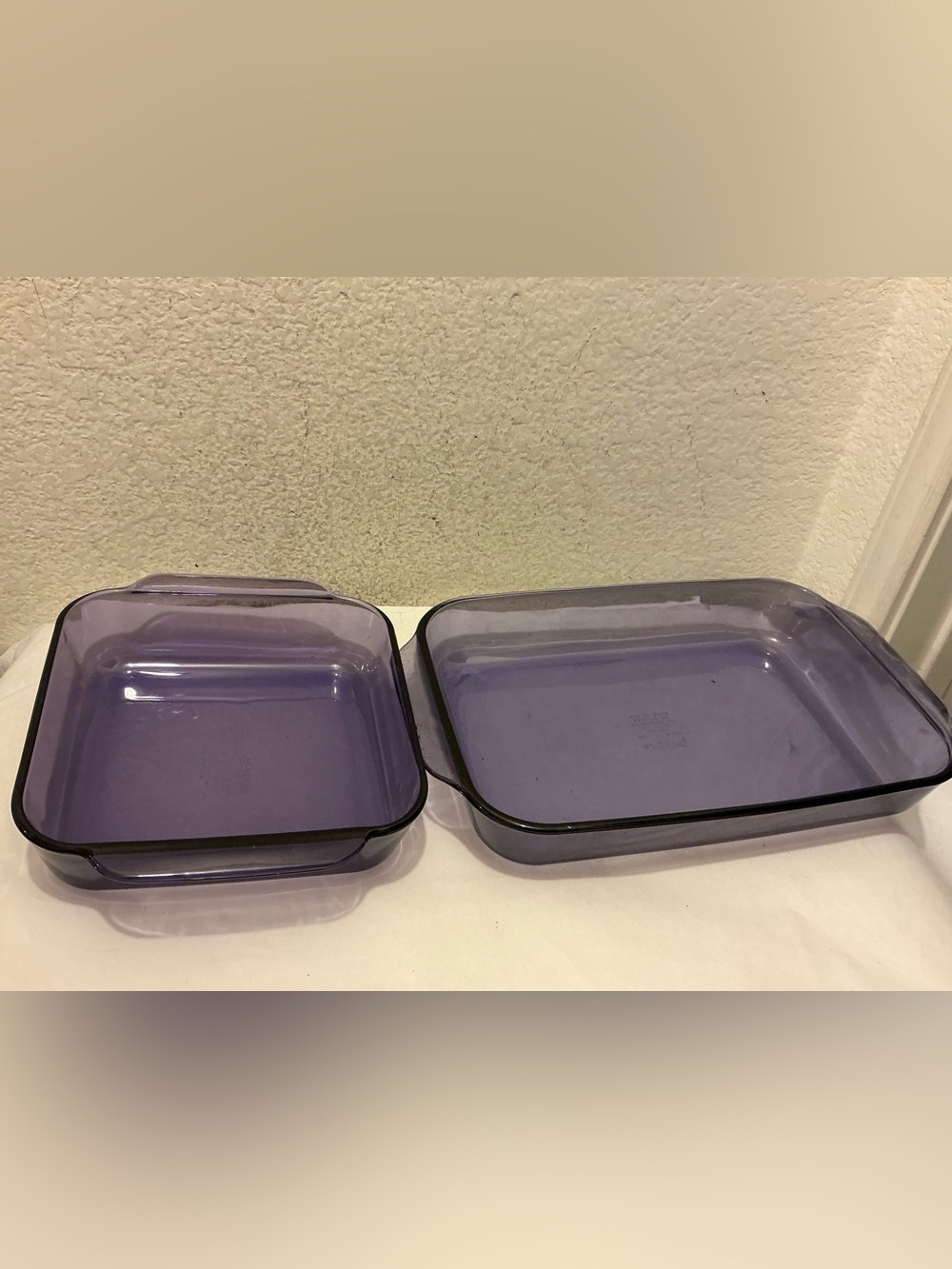 Pyrex Purple Glass Baking Dish Set - 2-Piece Square & Rectangular - Picture 3 of 9